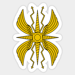 Imperial Roman Shield III. Scutum III (gold, yellow) Sticker